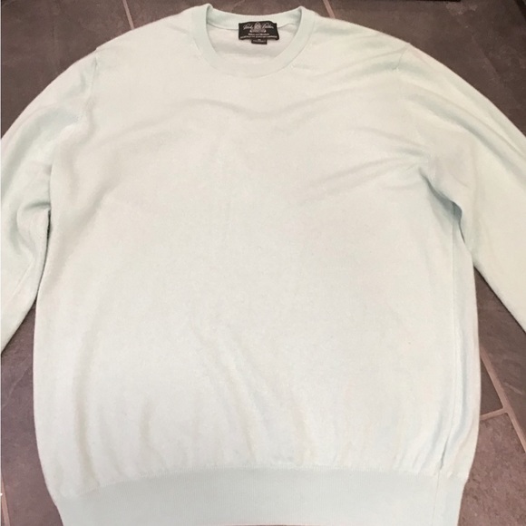 Brooks Brothers Mens Crewneck Sweater Size XL Lightweight 100% Scottish Cashmere - Picture 13 of 16